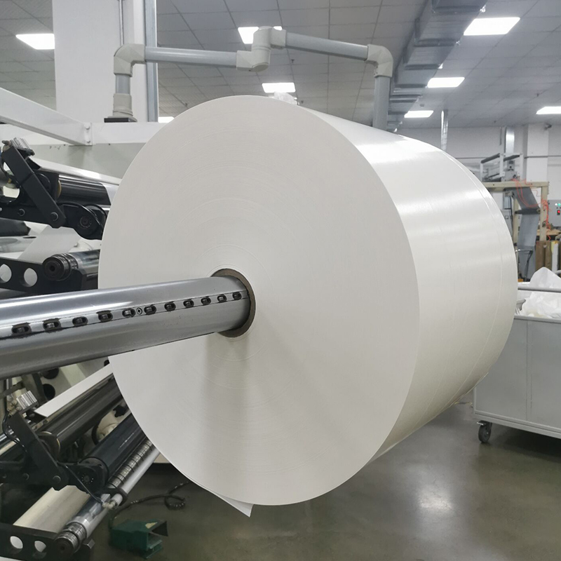 25um kirkkaanvalkoinen PET/akryyliliuotin / 80g valkoinen vuoraus