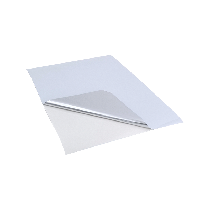 25um kirkkaan valkoinen aluminoitu PET-kalvo rengasliimapaperitarra 