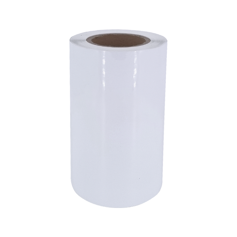 25um kirkkaan valkoinen aluminoitu PET-kalvo rengasliimapaperitarra 