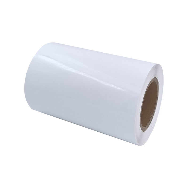 25um kirkkaan valkoinen aluminoitu PET-kalvo rengasliimapaperitarra 