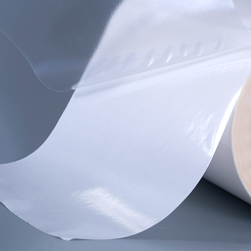 50mic läpinäkyvä itseliimautuva polyesterikalvo vinyyli tarratulostus tarra Jumbo Roll