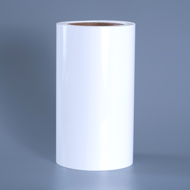 25 mikron kiiltävä PET-vinyylikalvotarramateriaalit akryyliliimaisella Jumbo-rullalla mustesuihkutulostukseen